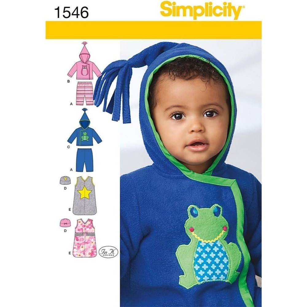 Simplicity Sewing Pattern 1546 Pants Jacket Hat Sack Babies Child XXS-L UNCUT